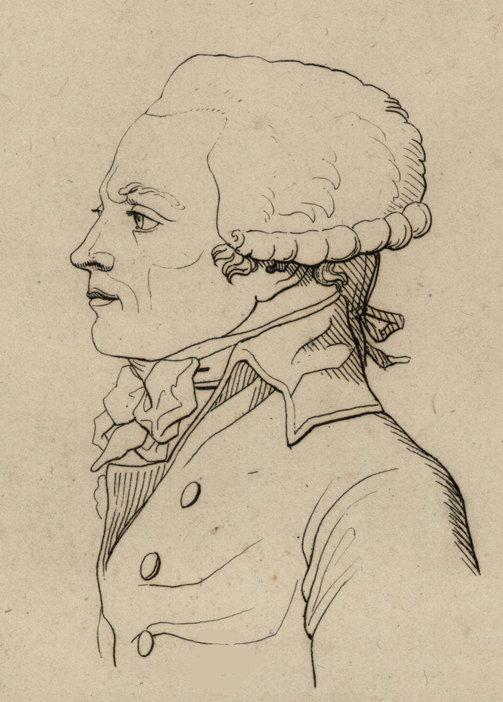 Detail of Maximilien de Robespierre, 1792 by Anonymous