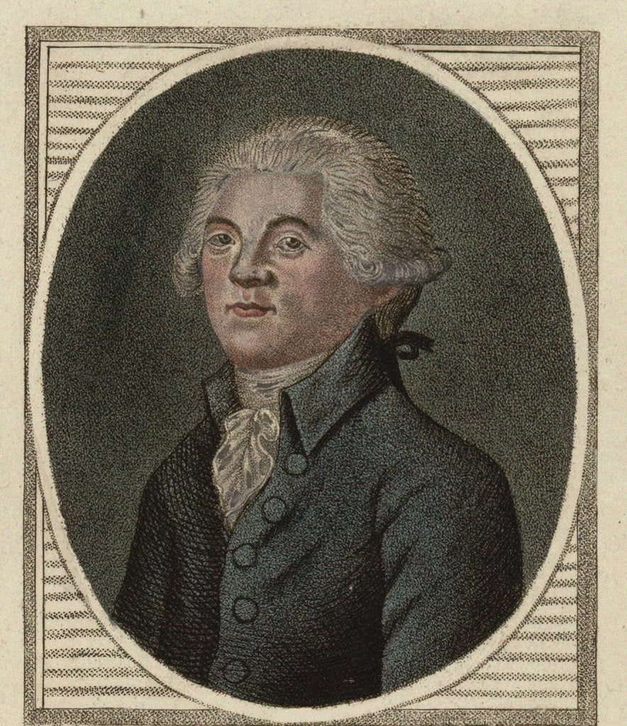Detail of Maximilien de Robespierre, 1792 by Anonymous