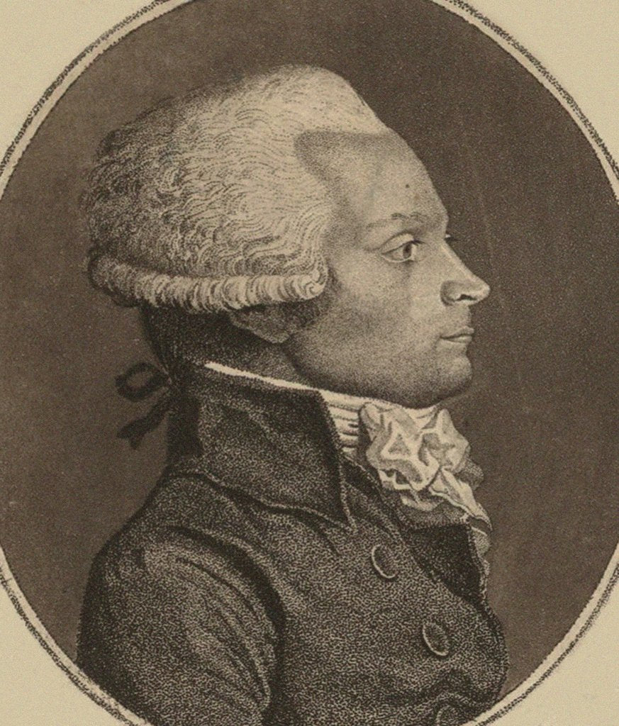 Detail of Maximilien de Robespierre, 1794 by Anonymous