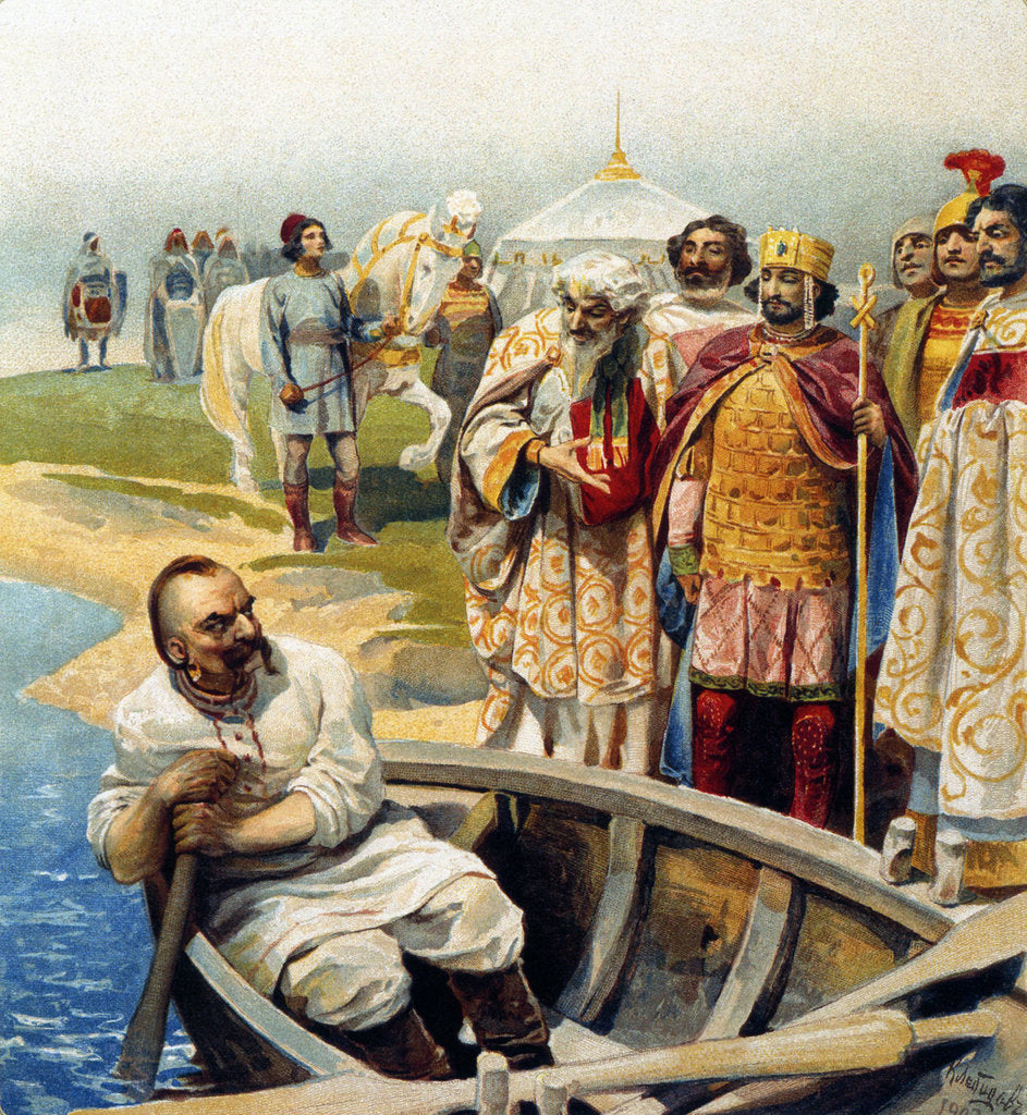 Detail of Meeting of Svyatoslav I with Emperor John Tzimiskes, 1903 by Anonymous