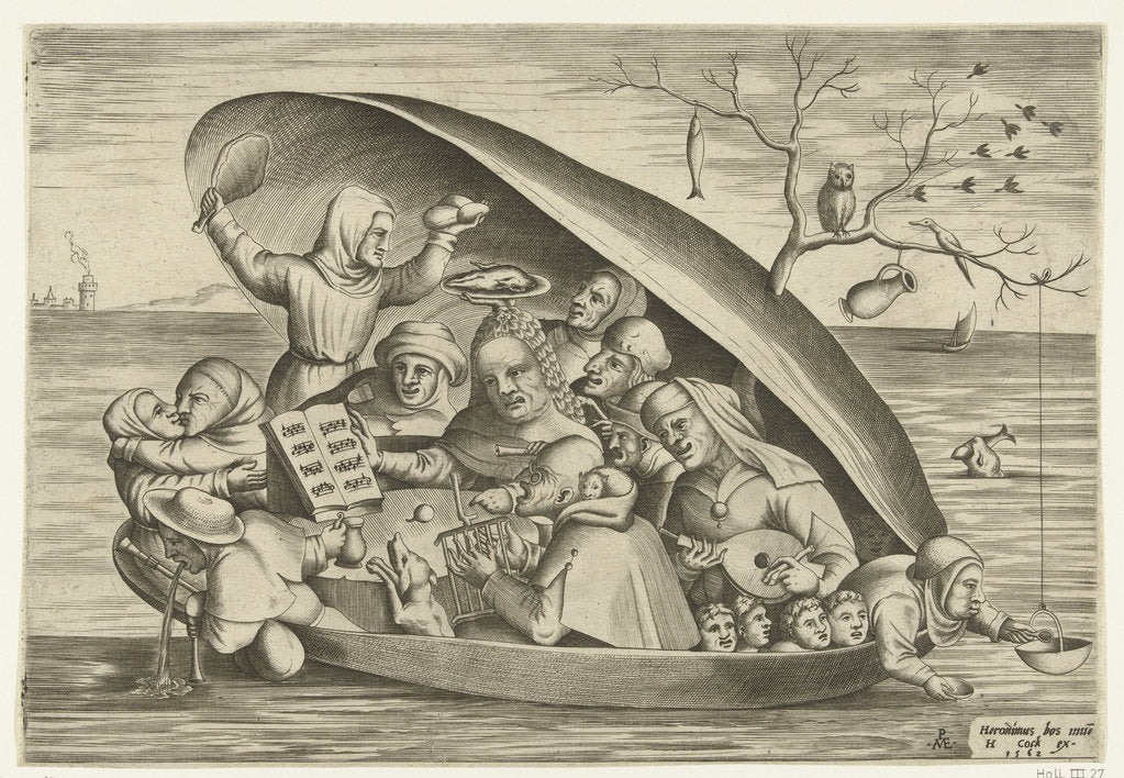 Detail of Merrymakers in a Mussel at Sea, 1562 by Anonymous