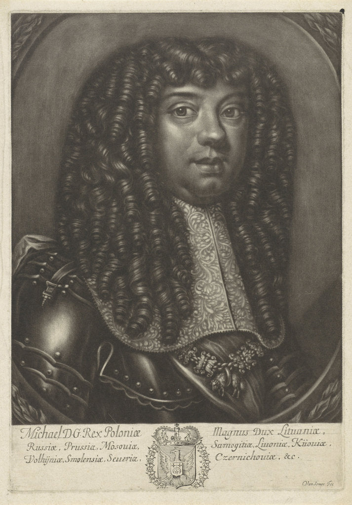 Detail of Michal Korybut Wisniowiecki, King of Poland and Grand Duke of Lithuania, 1699 by Anonymous