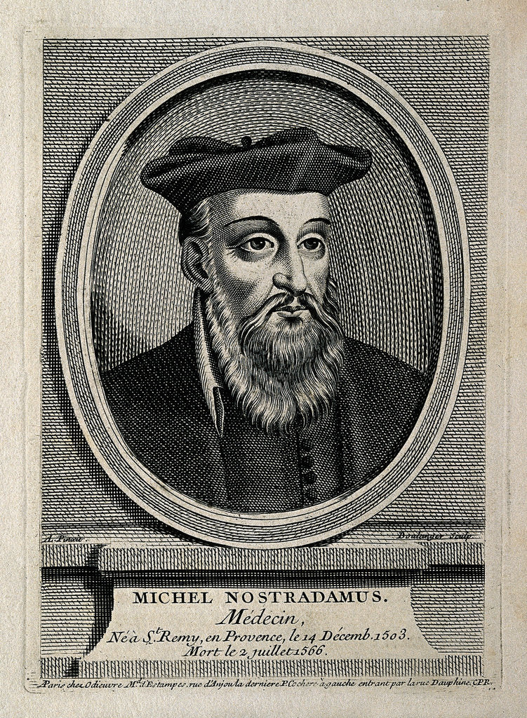 Detail of Michel de Nostredame, called Nostradamus by Anonymous