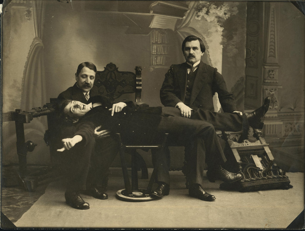 Detail of Mikhail Matyushin, Kazimir Malevich and Aleksei Kruchenykh, 1913 by Anonymous