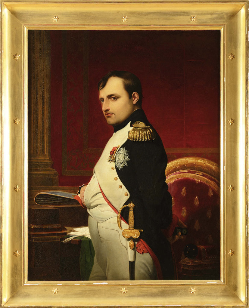 Detail of Napoleon I in his study in 1807, 1837 by Anonymous