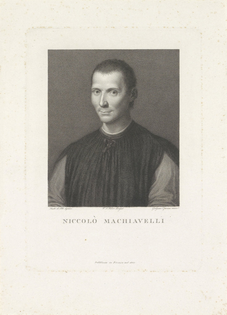 Detail of Niccolo Machiavelli, by Anonymous