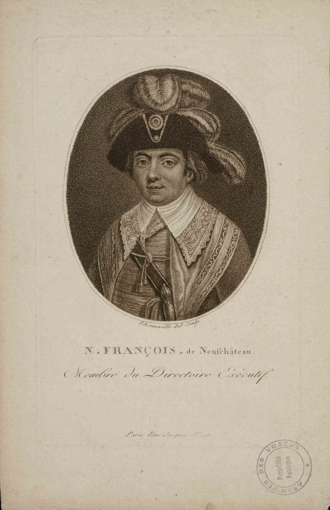Detail of Nicolas François de Neufchâteau, by Anonymous