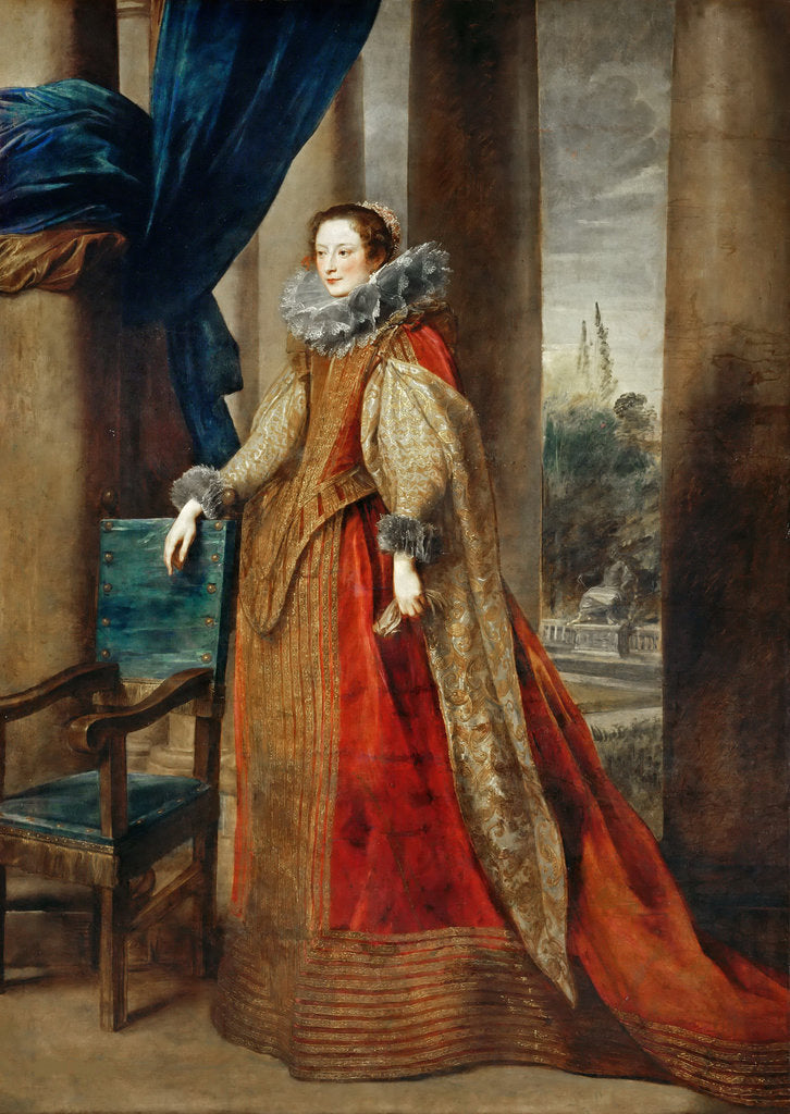 Detail of Noble Genoese (Marquise Geronima Spinola-Doria), ca 1627 by Anonymous