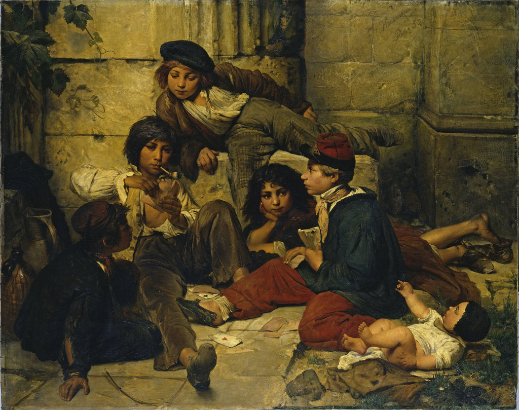 Detail of Paris Street Children, 1852 by Anonymous