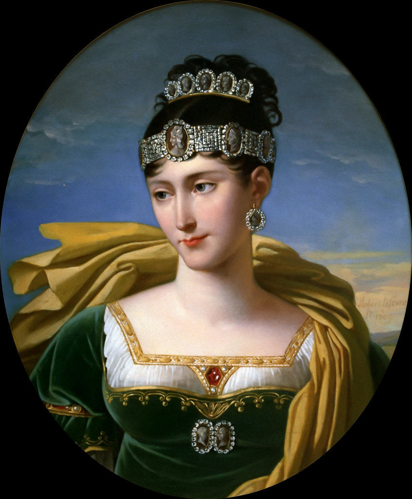 Detail of Pauline Bonaparte, Princess Borghese, Duchess of Guastalla, 1803 by Anonymous