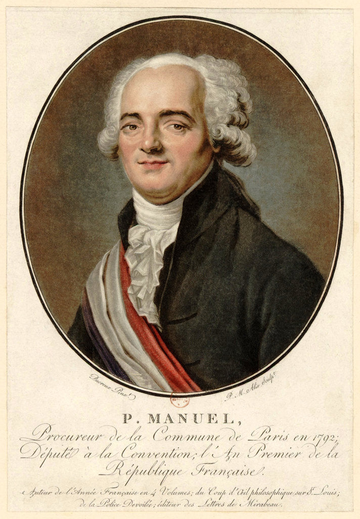 Detail of Pierre-Louis Manuel, 1792 by Anonymous