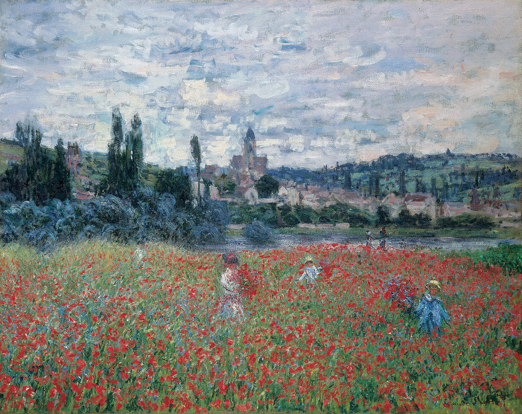 Detail of Poppy Fields near Vétheuil, ca 1879 by Anonymous