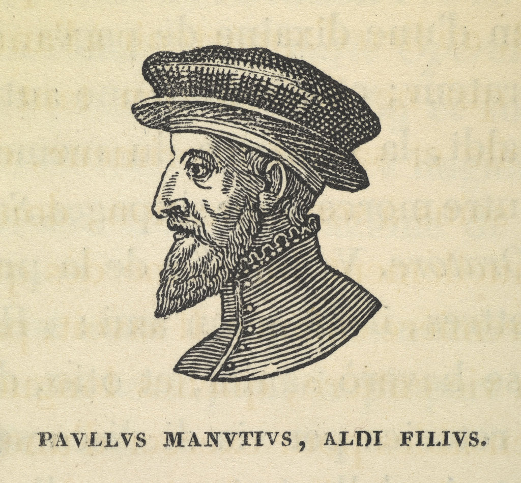 Detail of Portrait of Aldus Pius Manutius, 16th century by Anonymous