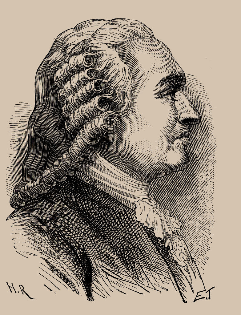 Detail of Portrait of Anne Robert Jacques Turgot, baron de lAulne, 1889 by Anonymous