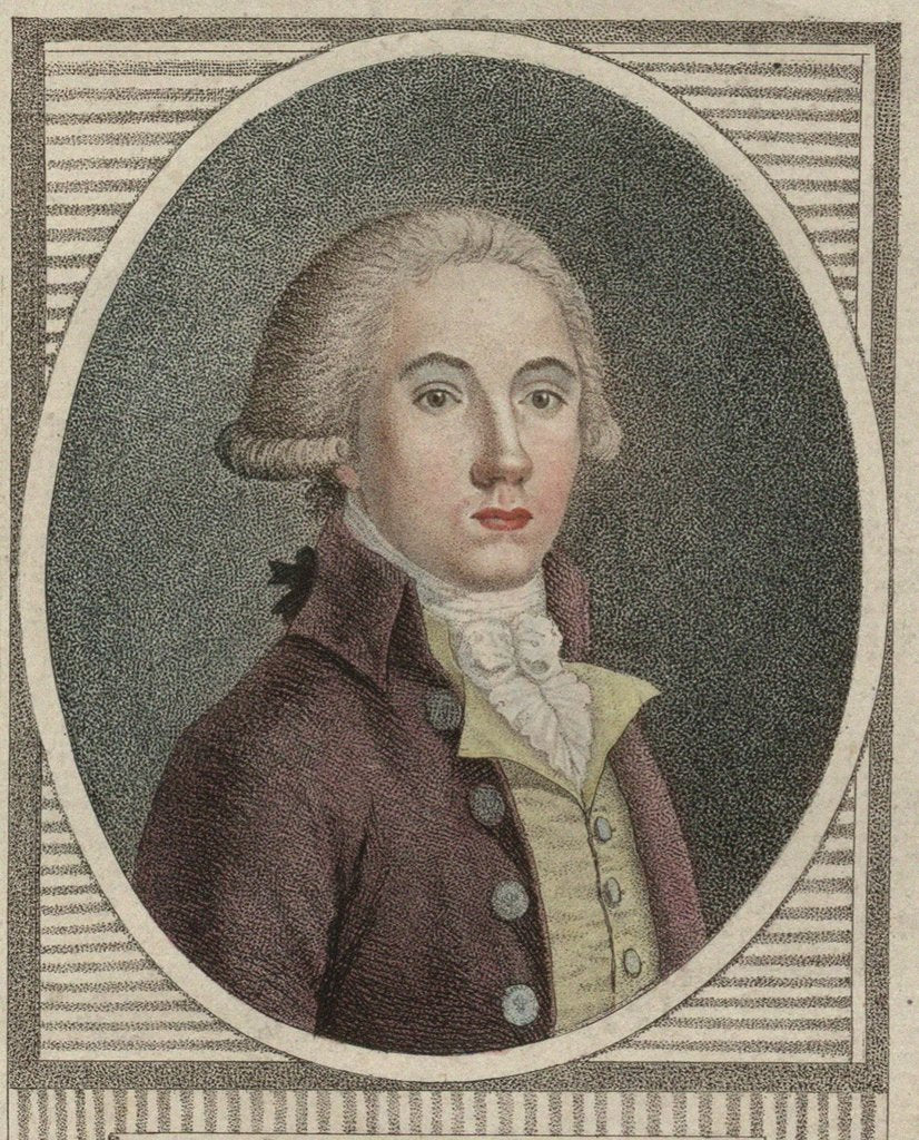 Detail of Portrait of Antoine-Pierre-Joseph-Marie Barnave, 1790 by Anonymous