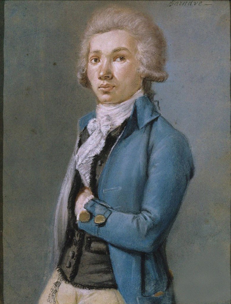 Detail of Portrait of Antoine-Pierre-Joseph-Marie Barnave, Late 18th cent by Anonymous