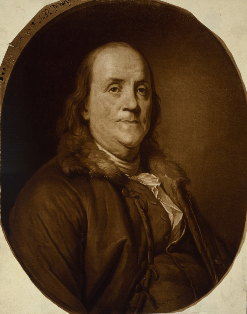 Detail of Portrait of Benjamin Franklin, Early 1780s by Anonymous