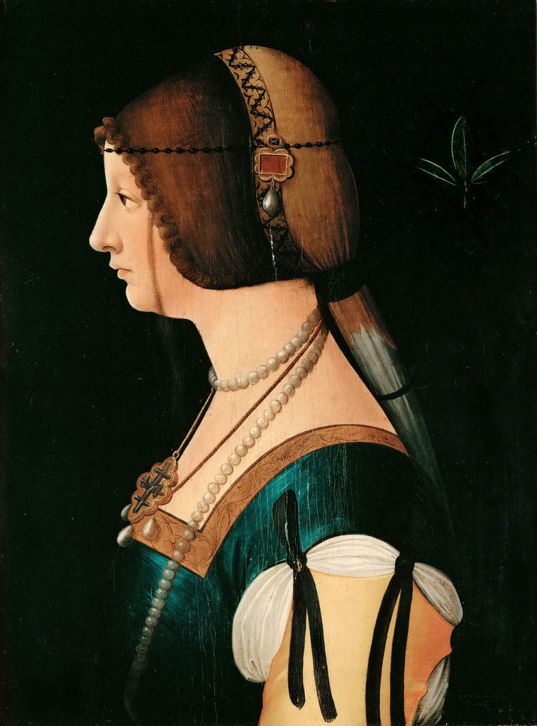 Detail of Portrait of Bianca Maria Sforza, Between 1475 and 1500 by Anonymous