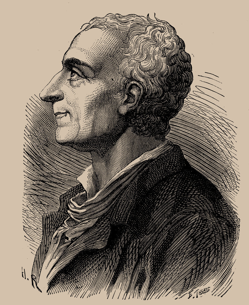 Detail of Portrait of Charles de Secondat, Baron de Montesquieu, 1889 by Anonymous