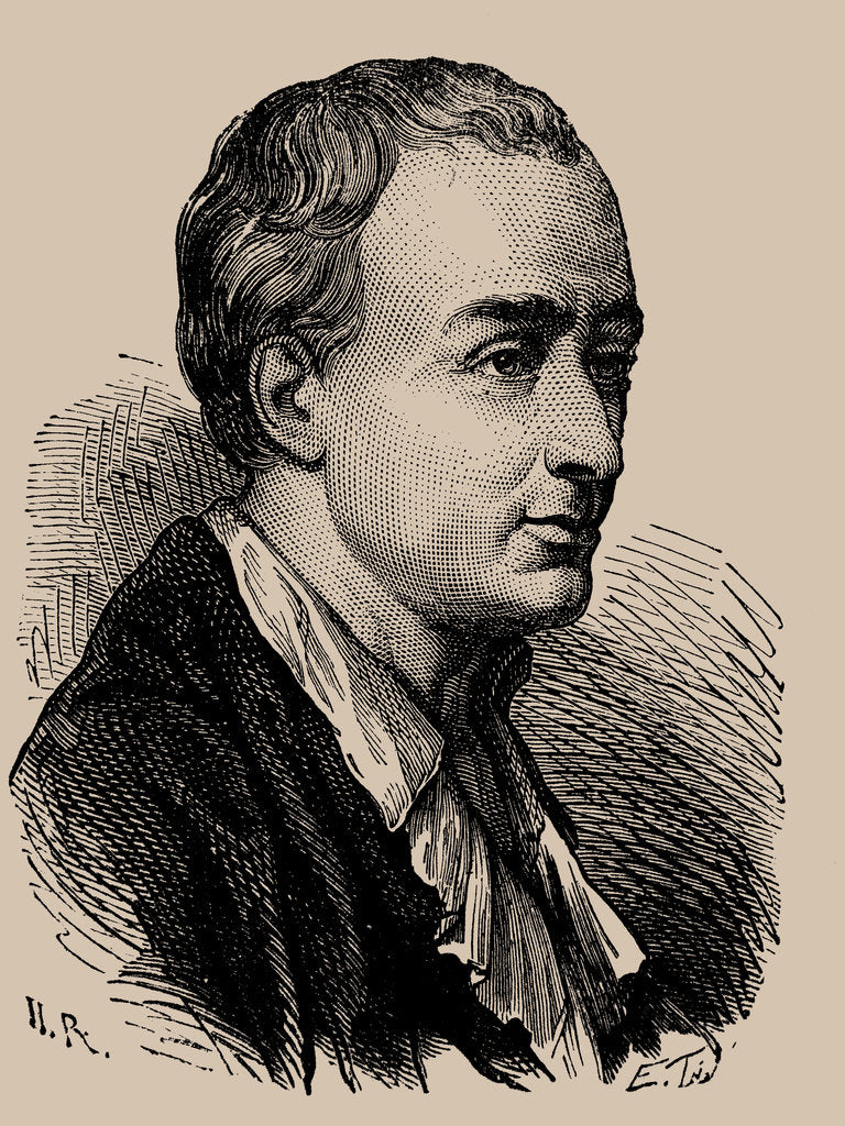 Detail of Portrait of Denis Diderot, 1889 by Anonymous