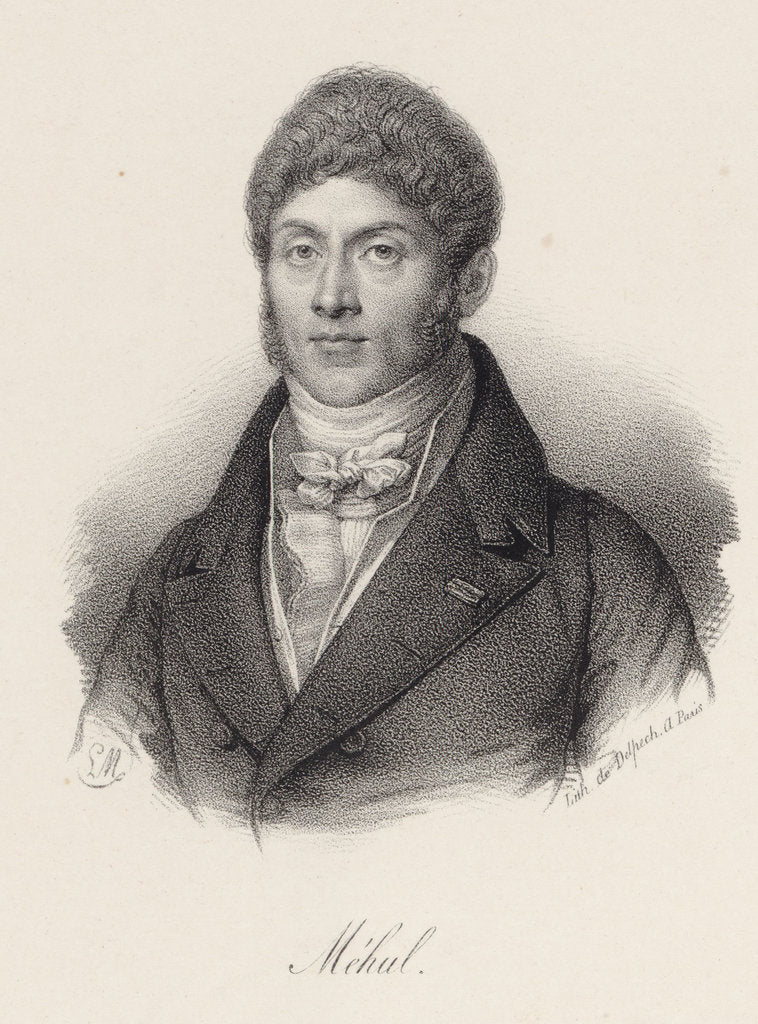 Detail of Portrait of Étienne-Nicolas Méhul, by Anonymous