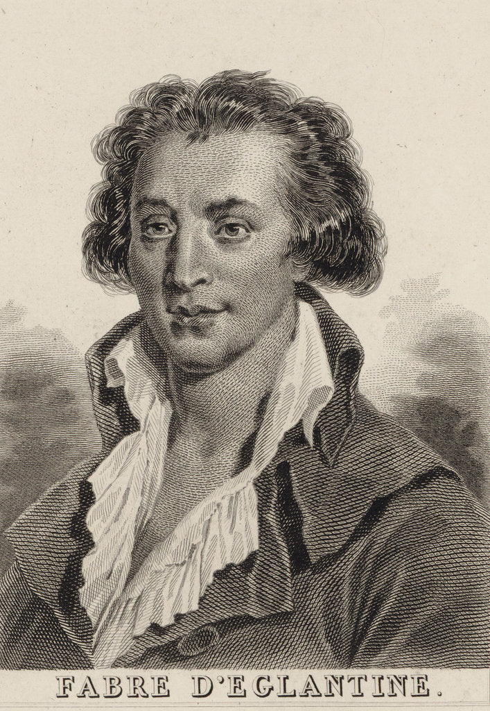 Detail of Portrait of Fabre dÉglantine, by Anonymous