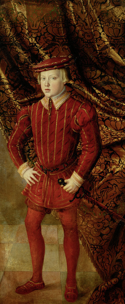 Detail of Portrait of Ferdinand II, Archduke of Austria, c.1540 by Anonymous