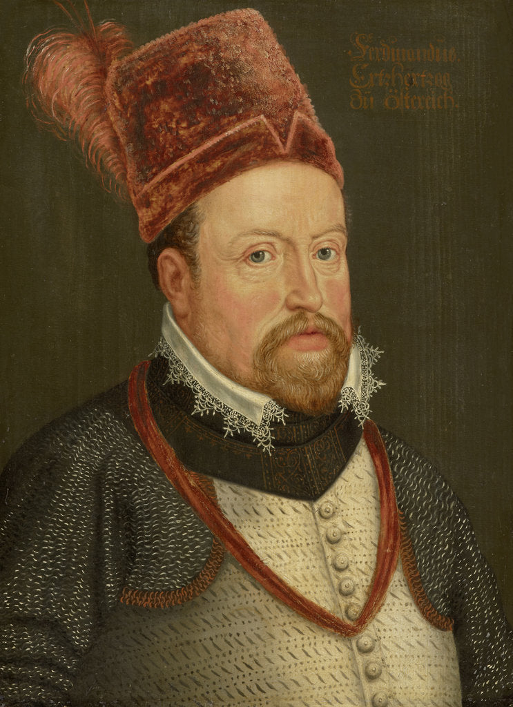 Detail of Portrait of Ferdinand II, Archduke of Austria, ca. 1575 by Anonymous