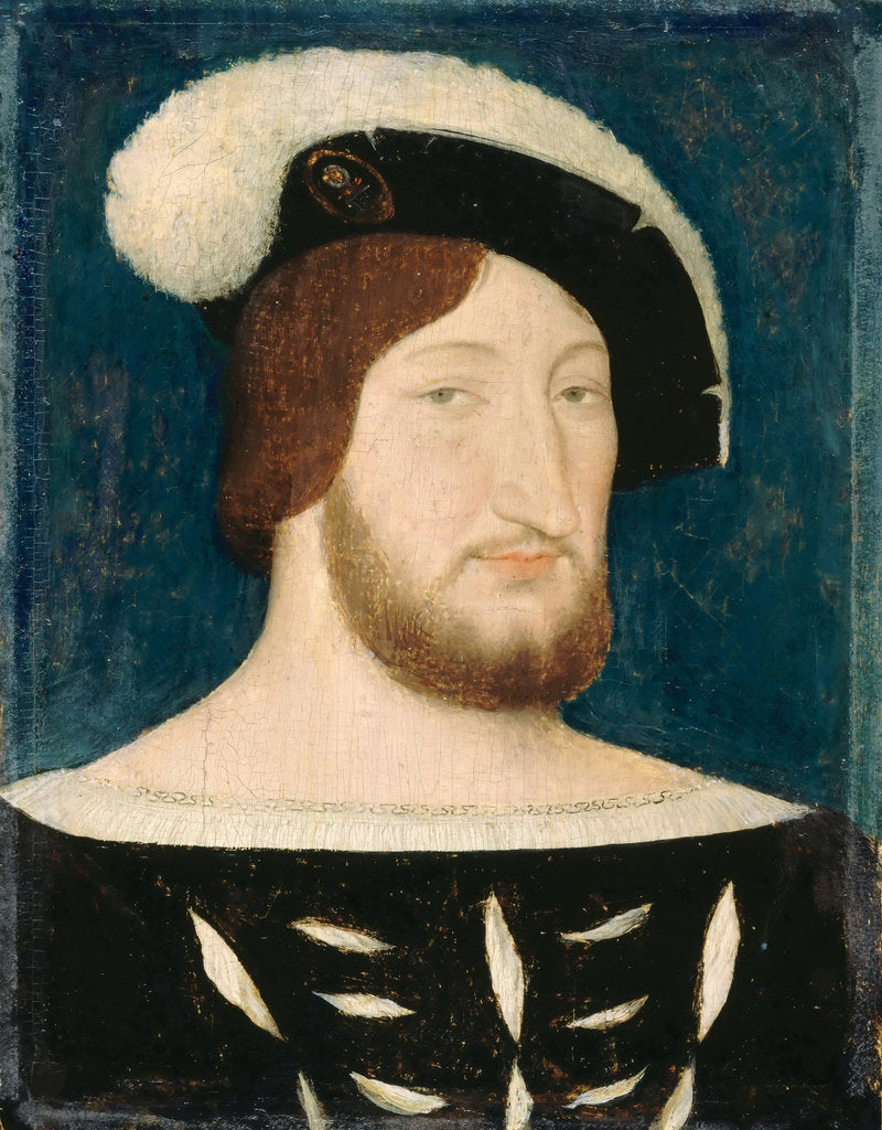 Detail of Portrait of Francis I, King of France, Duke of Brittany, Count of Provence, c. 1525 by Anonymous