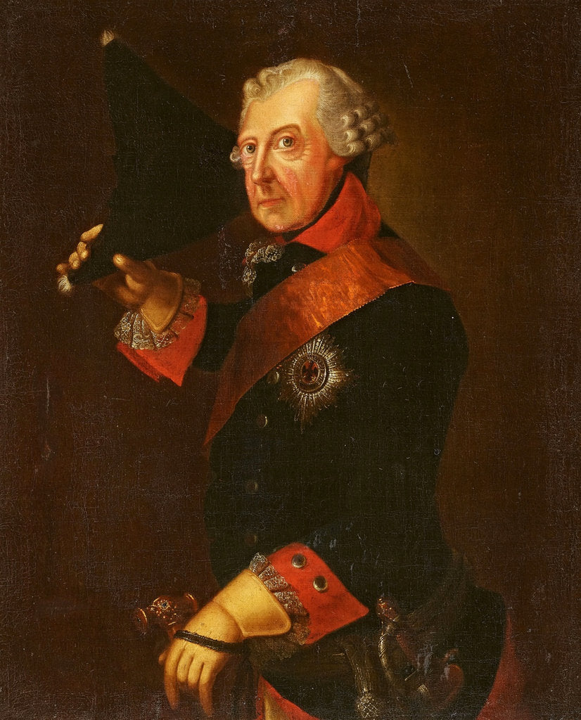 Detail of Portrait of Frederick II of Prussia, by Anonymous