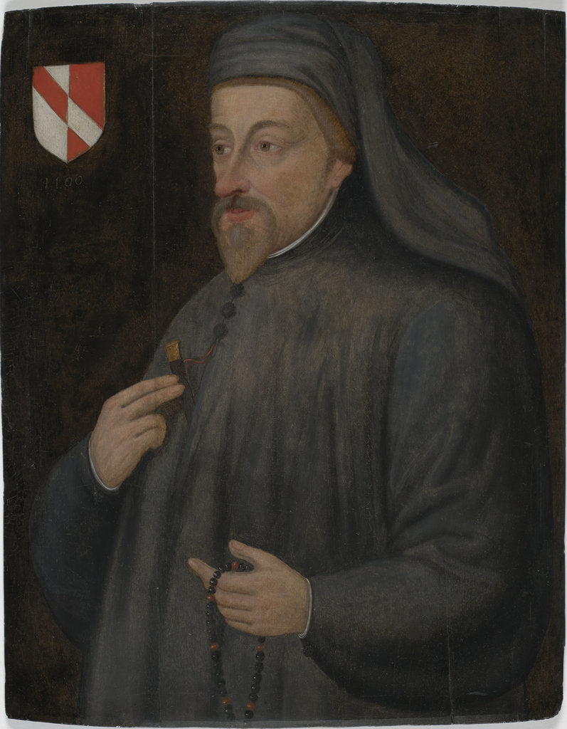 Detail of Portrait of Geoffrey Chaucer, Early 17th cen by Anonymous