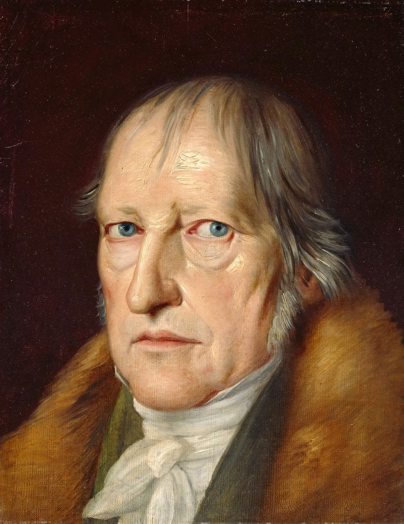 Detail of Portrait of Georg Wilhelm Friedrich Hegel, 1831 by Anonymous