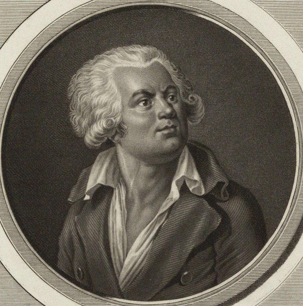 Detail of Portrait of Georges Jacques Danton, 1798 by Anonymous