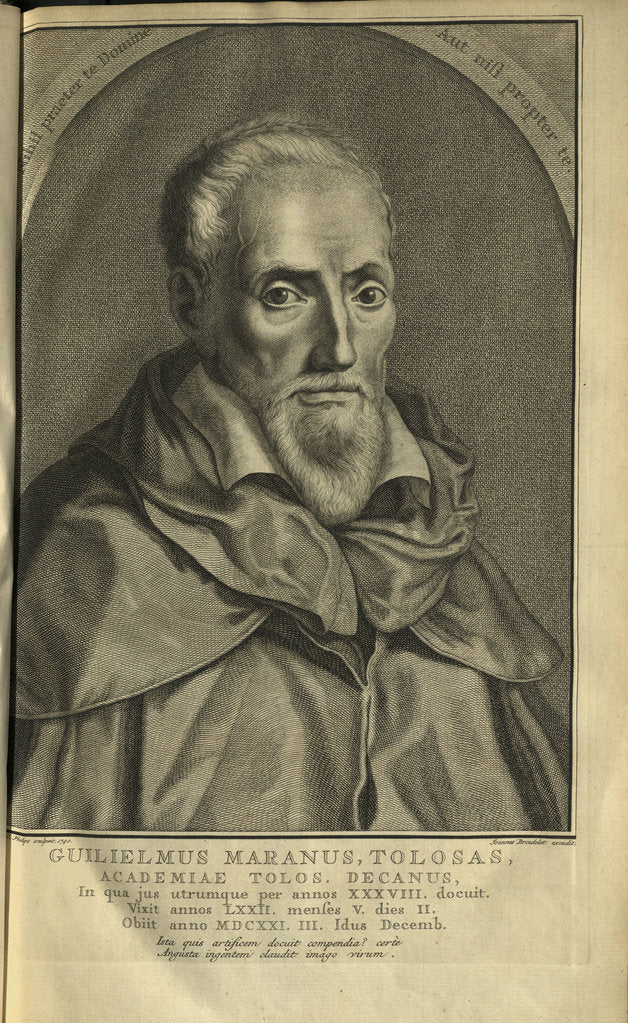 Detail of Portrait of Guillaume Maran, by Anonymous