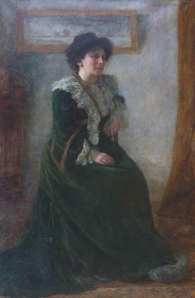 Detail of Portrait of Hertha Ayrton, née Sarah Marks, c. 1903-1906 by Anonymous