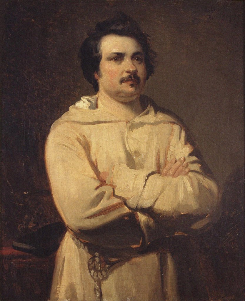 Detail of Portrait of Honoré de Balzac, 1836 by Anonymous