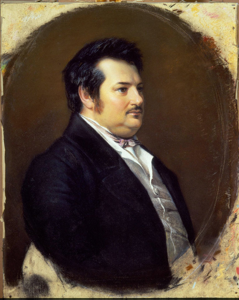 Detail of Portrait of Honoré de Balzac, 1842 by Anonymous