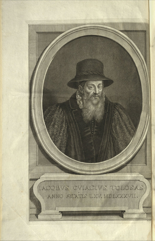 Detail of Portrait of Jacques Cujas, by Anonymous