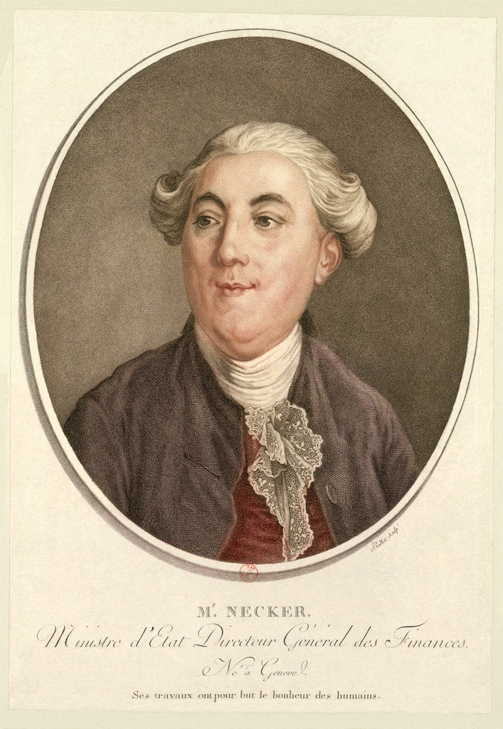 Detail of Portrait of Jacques Necker, 1789 by Anonymous