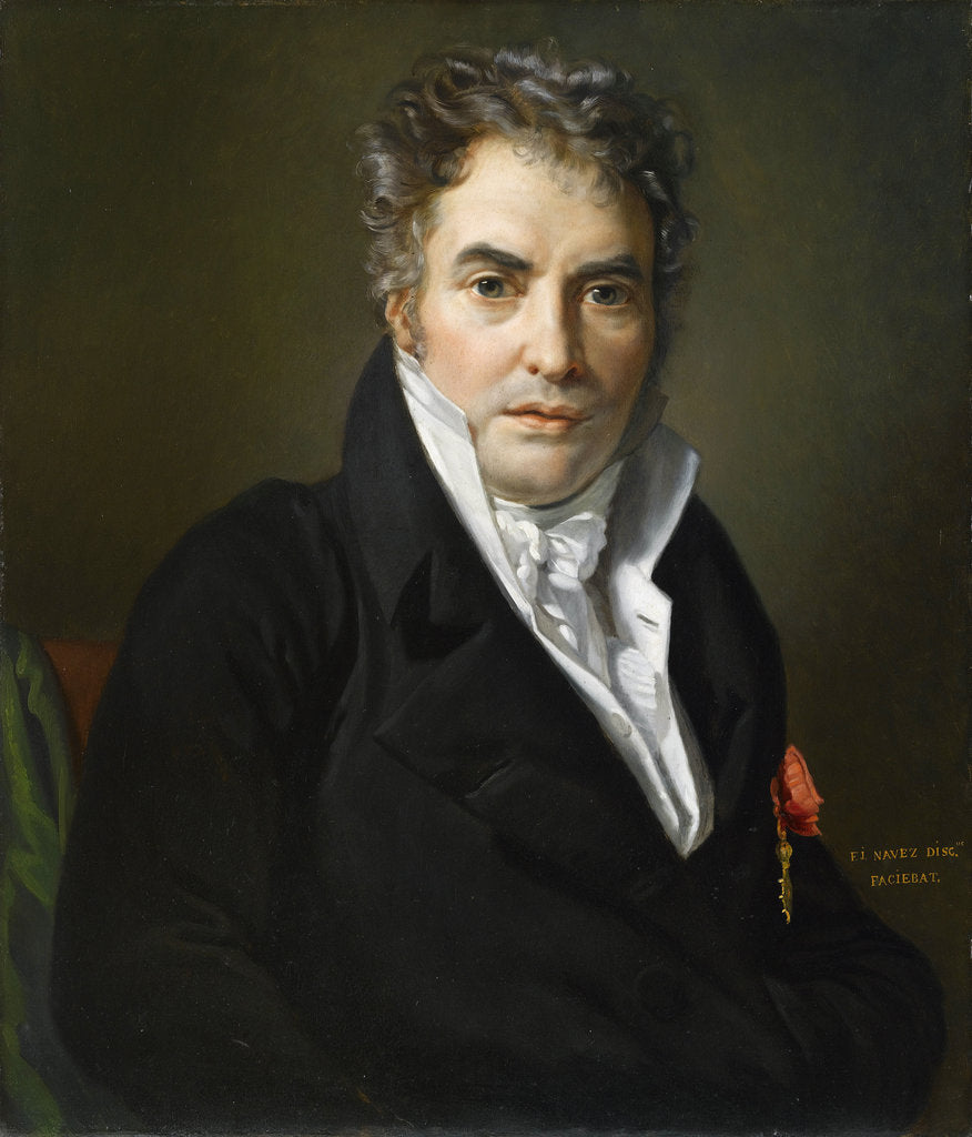 Detail of Portrait of Jacques-Louis David, 1817 by Anonymous