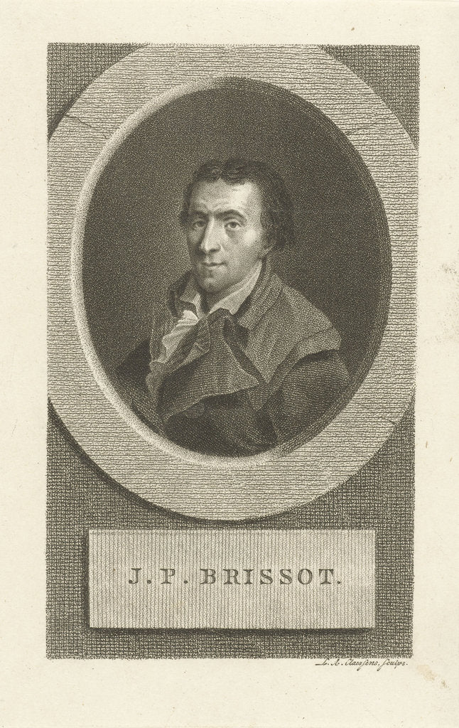 Detail of Portrait of Jacques-Pierre Brissot de Warville, 1790s by Anonymous