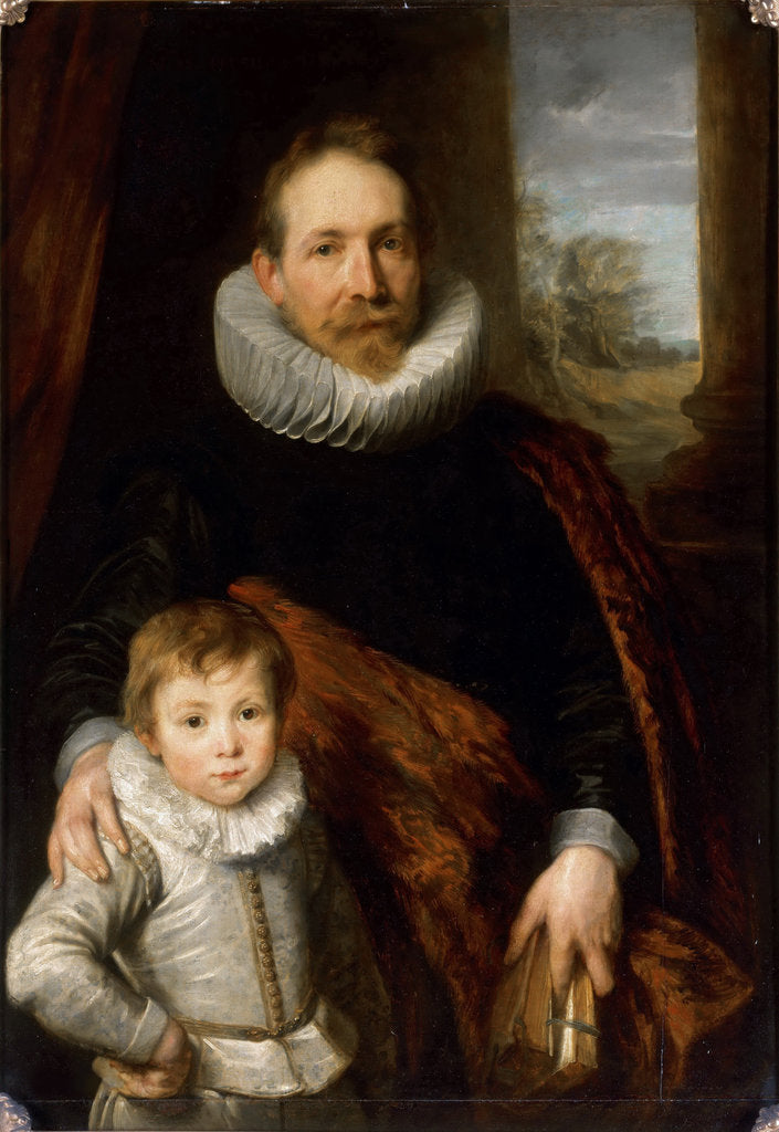 Detail of Portrait of Jean Richardot and his son, c. 1618 by Anonymous