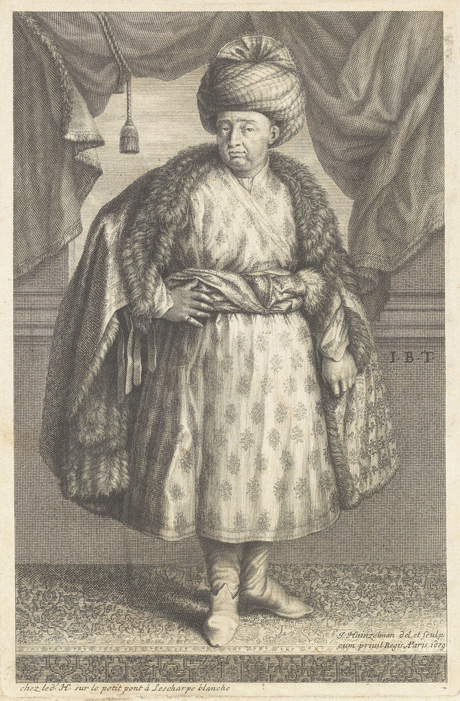 Detail of Portrait of Jean-Baptiste Tavernier, 1679 by Anonymous