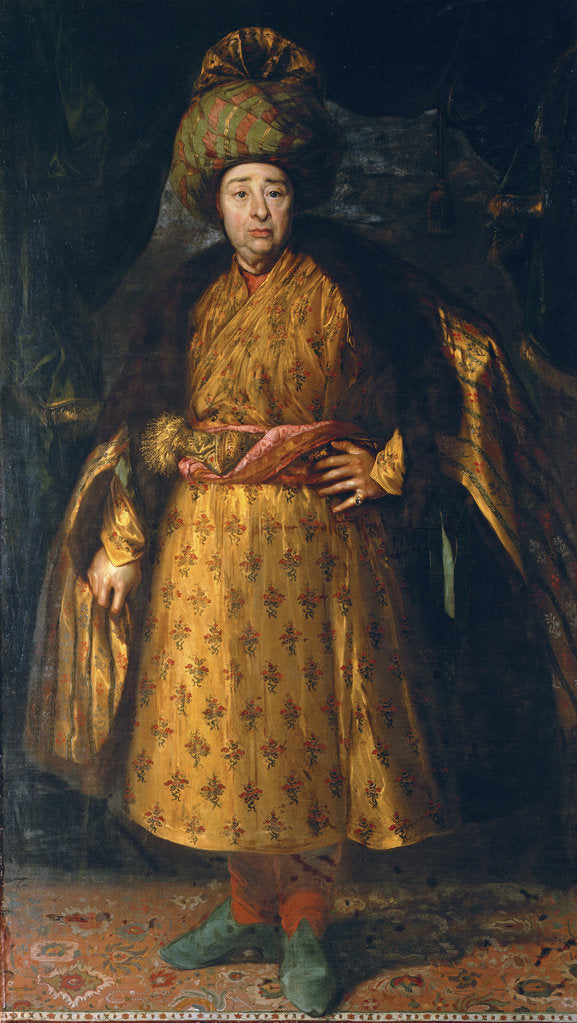 Detail of Portrait of Jean-Baptiste Tavernier, ca 1678 by Anonymous