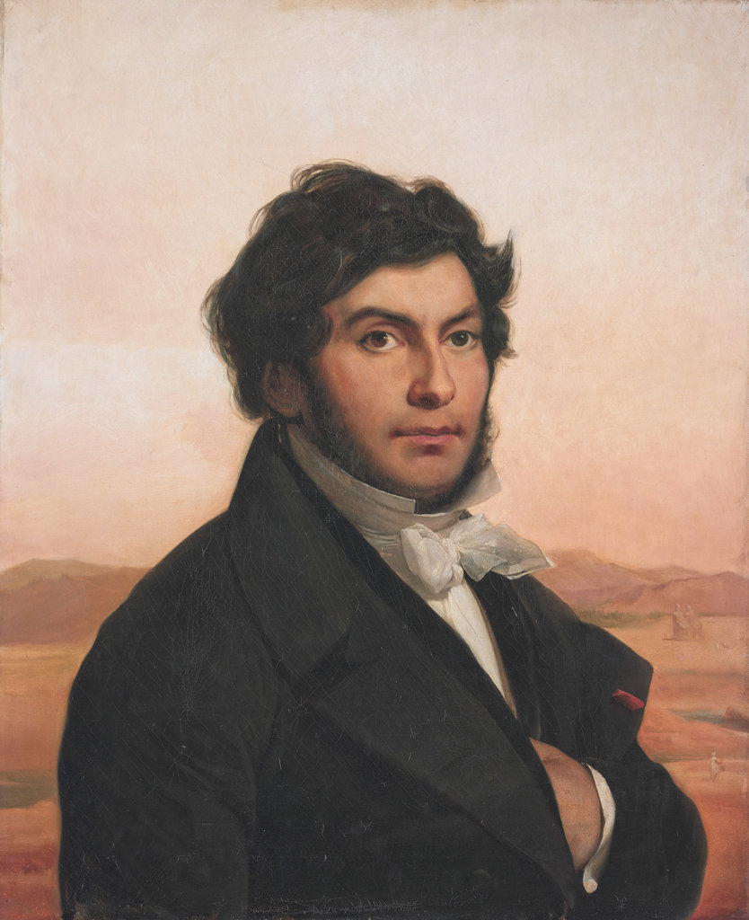 Detail of Portrait of Jean-François Champollion, 1831 by Anonymous