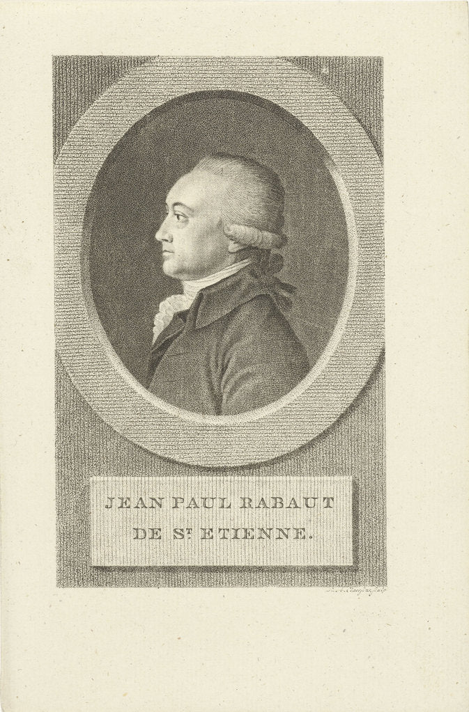 Detail of Portrait of Jean-Paul Rabaut Saint-Étienne, 1790s by Anonymous