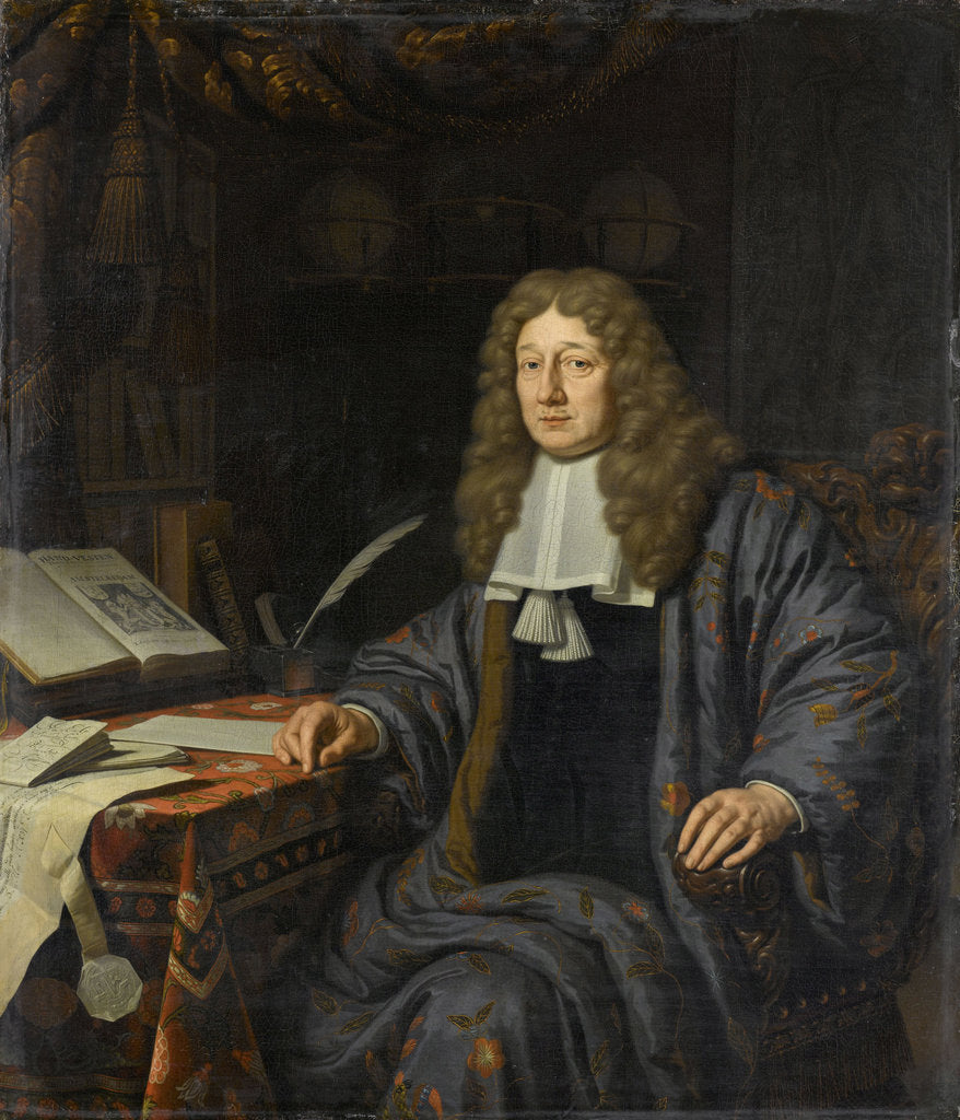 Detail of Portrait of Johannes Hudde, Mayor of Amsterdam, 1686 by Anonymous