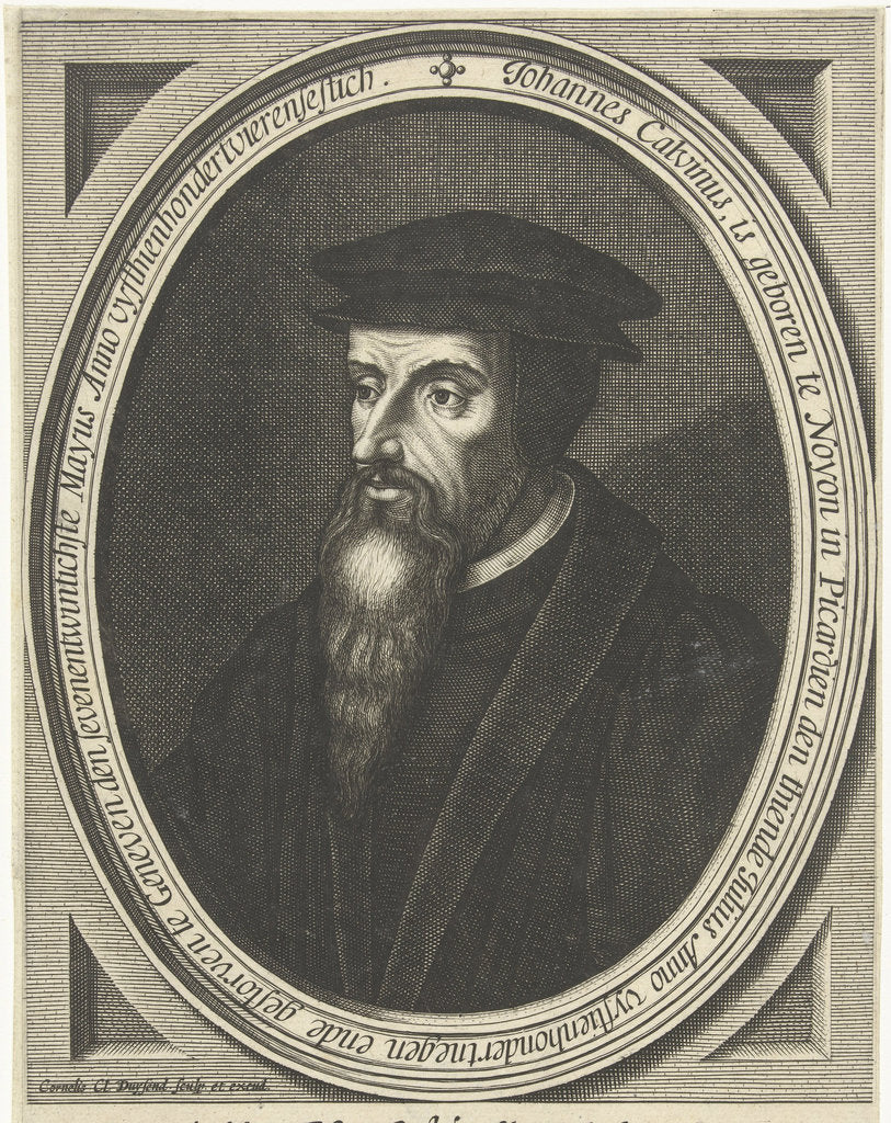 Detail of Portrait of John Calvin, 1630-1640 by Anonymous
