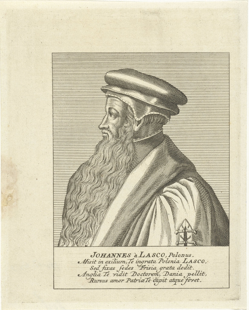 Detail of Portrait of John Calvin, um 1700 by Anonymous