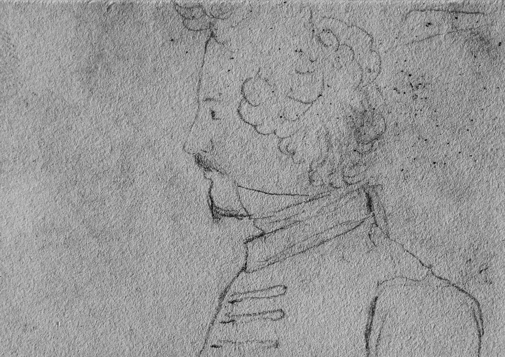 Detail of Portrait of Karl Marx as a student in Bonn, ca 1836 by Anonymous